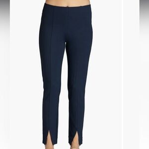 Pure Navy Hugh Waisted Pull On Navy Split Pants